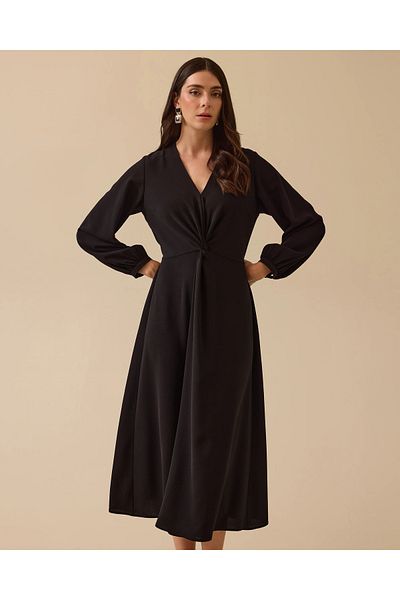 SEÇİL Rochie neagră Select 10002511310011