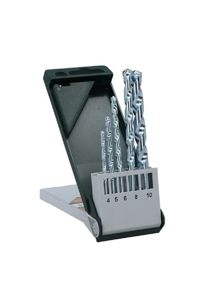 Bosch 5-Piece Geometric Head Masonry Drill Bit Set Silver