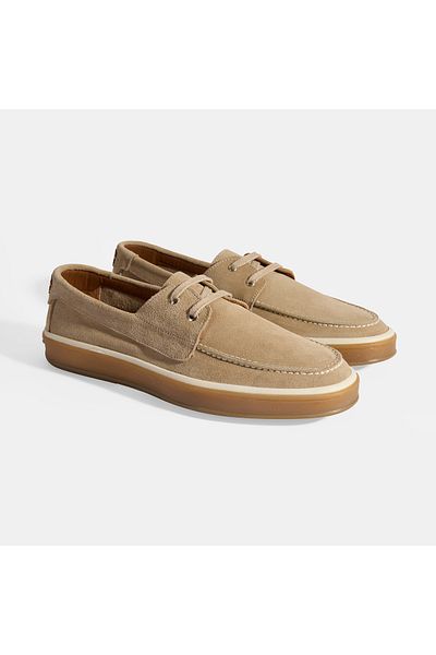 Desa Men's Mink Lace-Up Suede Casual Shoes