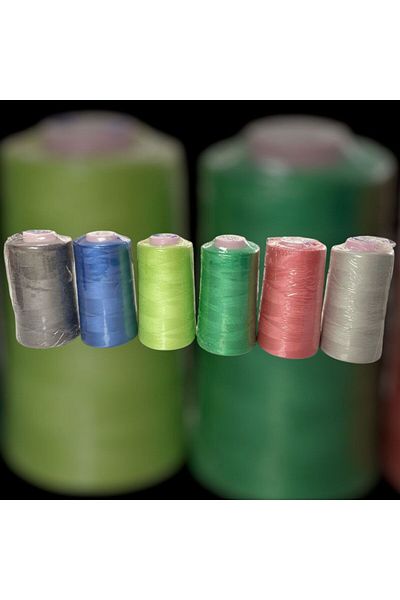 BİGÜMEX Colored Sewing Thread with Fishing Rod 6 Pcs (No4)