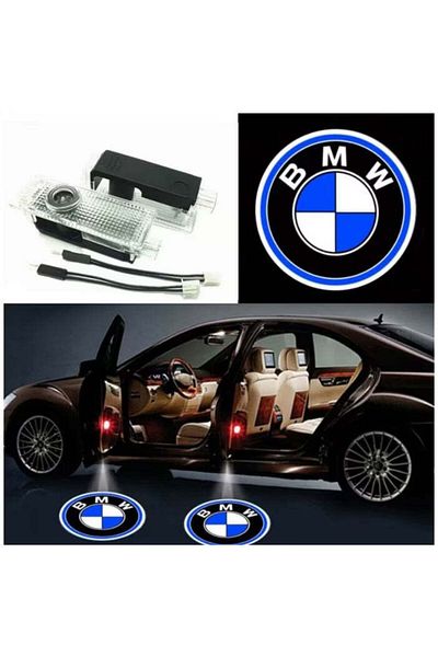 divendi-ro Set of 2 LED car door lamps compatible with BMW logo