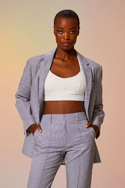 Berr-ın Striped Mono Jacket Black