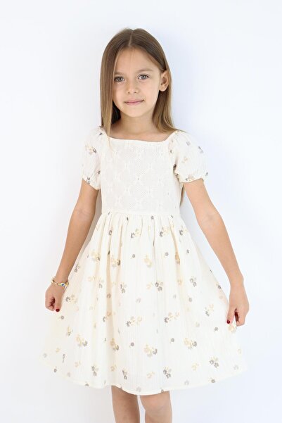 MiaBaby Lacy Muslin Dress