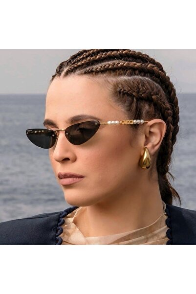 Gucci GG1920S 001 63-17 Kadın Güneş Gözlüğü – Cat Eye Çerçeve, Şık Tasarım, UV400 Koruma