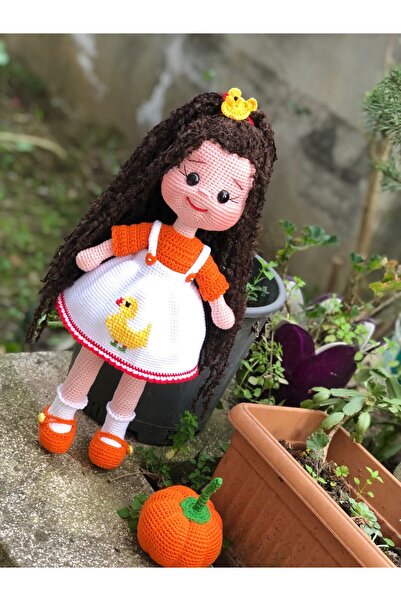 hobilanka amigurumi bebek oyun arkadaşı sevimli prenses bebek tasarım ürün