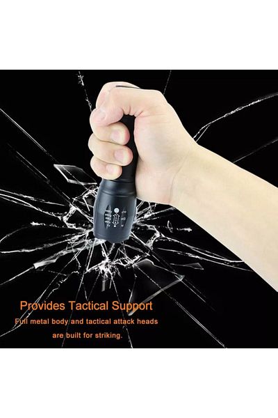 JustZEN Lanterna tactica LED JustZen® SL 309, din aluminiu, Ultra-Bright, profesionala, focus ajustabil, re