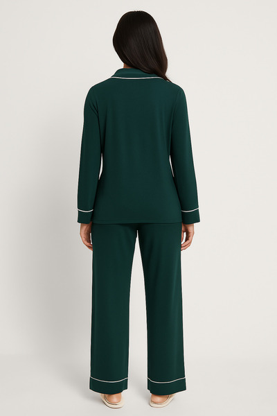 Ramior Set de pijamale cu dungi pentru femei Emerald Comfort