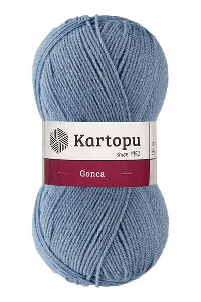 Kartopu K644 Gonca Knitting Yarn – 100 g, 300 Meter Length, Denim