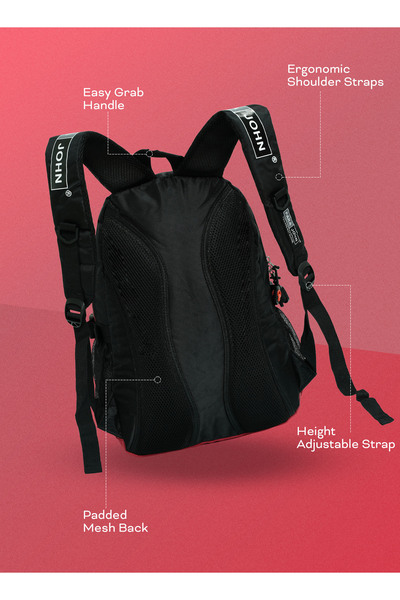 PARAJOHN Iconic 8 Lightweight Durable Schoolbag 18 inch- Red