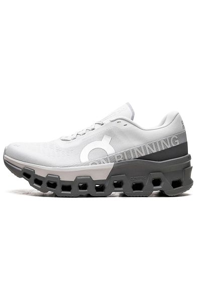 ON Cloudmonster 2 Sneakers – Frost/Rock Colorway with Max Cushion and Responsive Ride