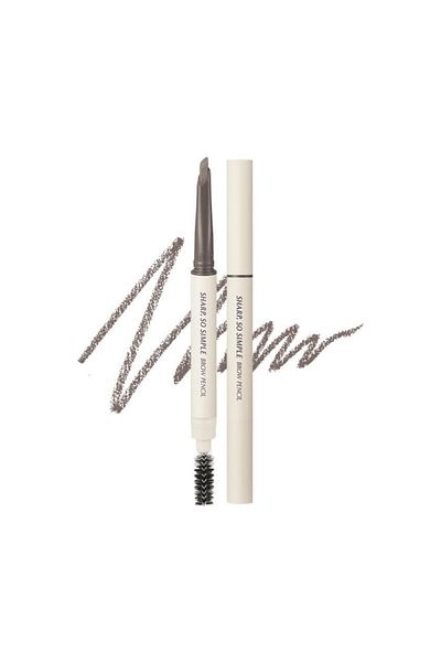 CLIO Sharp So Simple Brow Pencil #01 Taupe Gray 0.18 g - neutral-brown eyebrow pencil