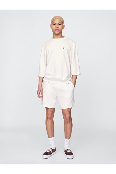 GAP Erkek Bej Relaxed Fransız Havlu Kumaş Şort