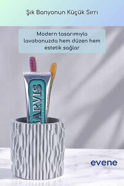 Evene Θήκη οδοντόβουρτσας Βάση οδοντόβουρτσας Βάση οδοντόβουρτσας Λευκό χρώμα Μοντέλο 78