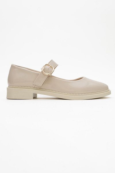 CCWAY AYAKKABI Women's Casual Shoes Beige Rugan