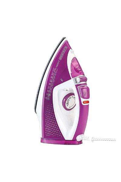 Black&Decker 2400W MPP+ Steam Iron with Auto Shutoff and Ceramic Soleplate Magenta and White