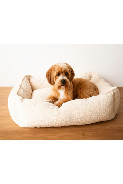 Shadow Size Shadow Premium Cat and Dog Bed Furry Fabric Soft Silicone Filled Washable