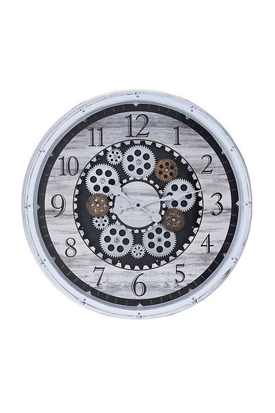 Excellent Wall clock with open movement white