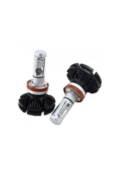 divendi-ro Set of 2 x X3 H4/H7/H11 LED car bulbs with two power phases, 50W, 6000K, 6000Lm, IP67 - H4