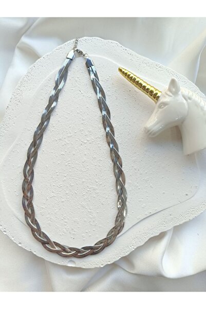 Çelik Örgü İtalyan Zincir Kolye