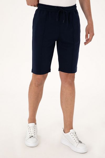U.S. Polo Assn. Men's Navy Blue Knitted Shorts 50305925-Vr033