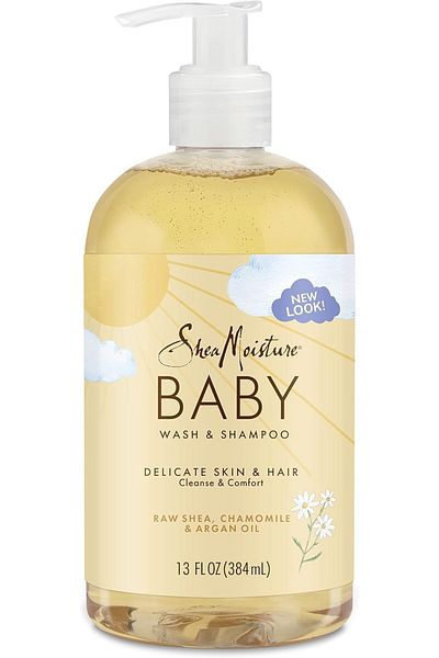 Shea Moisture Body Wash/Shampoo, Raw Shea Butter, Pack of 4, 12 ounces