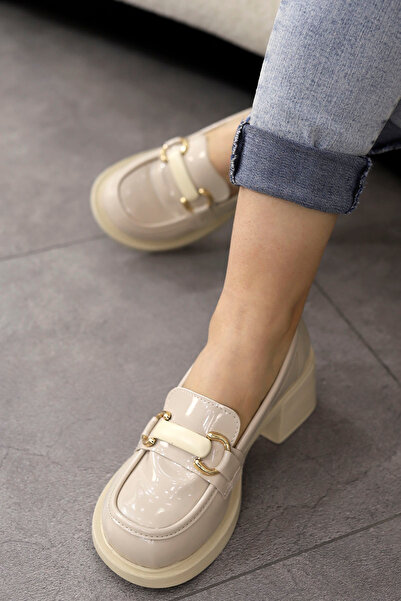 Mamito Ayakkabı MSN 504 Детальний лофер на підборах