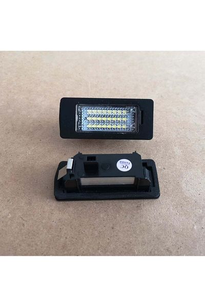 divendi-ro Set de 2 becuri LED pentru numărul mașinii, compatibile VW, fără erori de bec ars, lumină alb rece