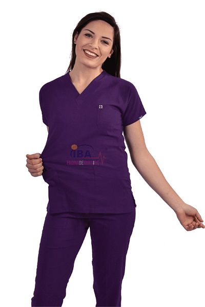 İBA MEDİKAL Costum medical FlexCool violet închis unisex