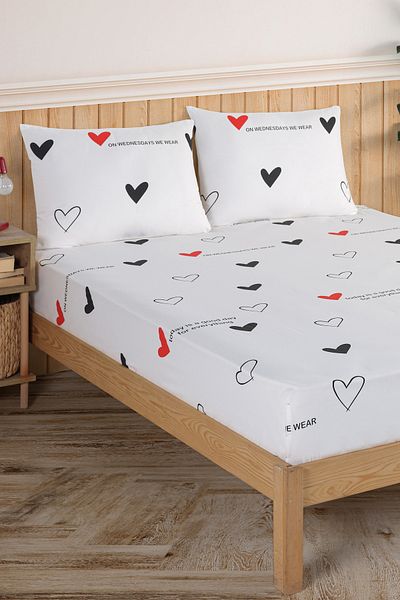 Eponj Home Pes Fitted Sheet Set Single Avana White