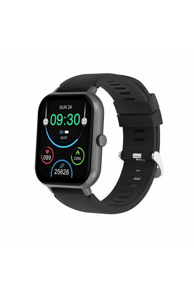 ZanaCasei Black Sport Smartwatch – Heart Rate, Calories, Blood Pressure, Notifications, Bluetooth