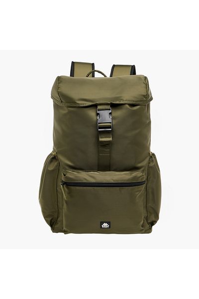 Kappa Drawstring Backpack with Adjustable Straps and Buckle Closure