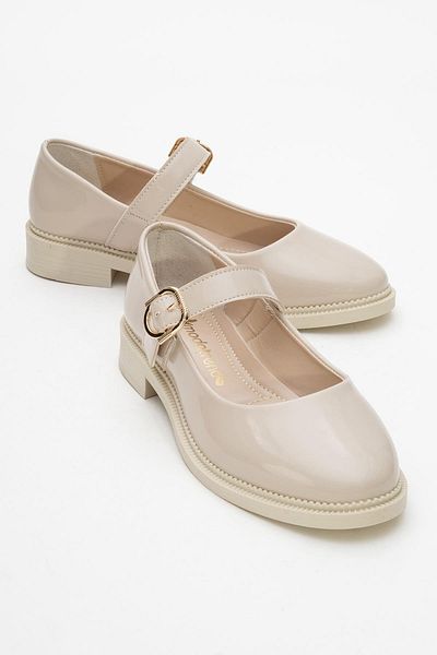 CCWAY AYAKKABI Women's Casual Shoes Beige Rugan