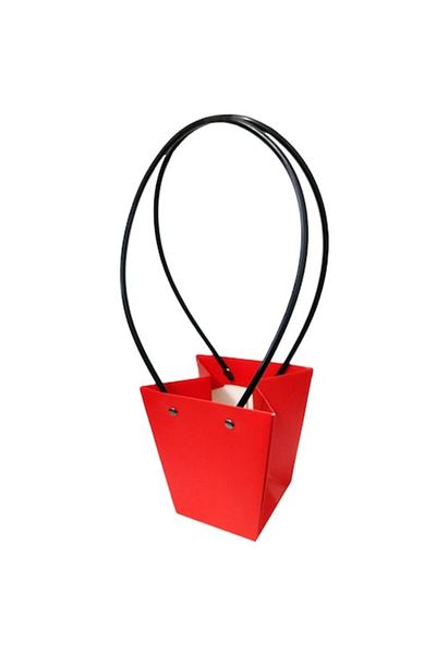 OEM Set 5 pungi din hartie impermeabila pentru flori, rosu, 41 cm