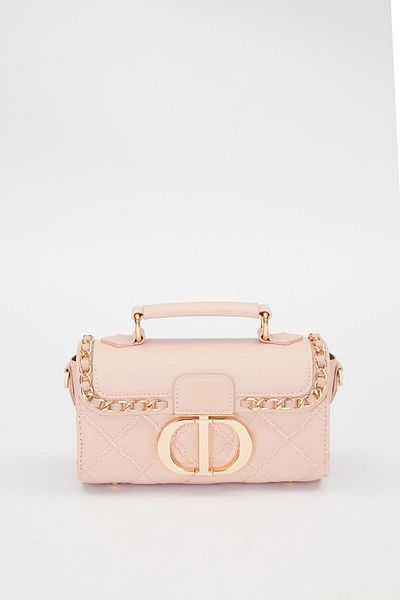 Levidor Premium Metal Ring Detail Shoulder Bag Pink
