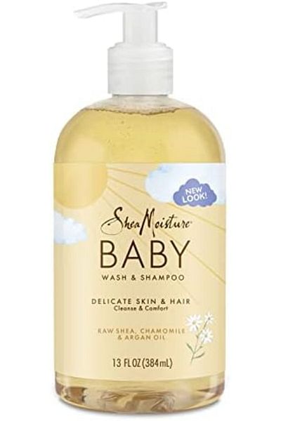Shea Moisture Body Wash/Shampoo, Raw Shea Butter, Pack of 4, 12 ounces