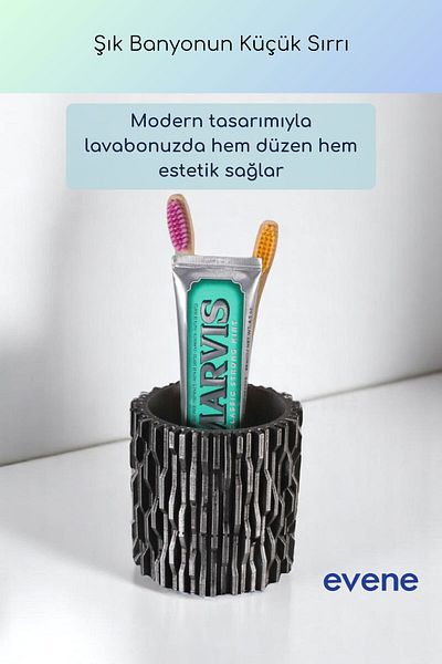 Evene Θήκη οδοντόβουρτσας Βάση οδοντόβουρτσας Βάση οδοντόβουρτσας Ασημί Αντίκα Χρώμα Μοντέλο 78