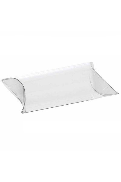 OEM Set 12 transparent acetofan gift boxes, pillow type, 10x6x3 cm