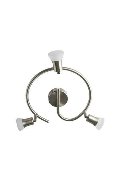 Colours Chandelier with 3 integrated LED spotlights, silver, 3 x 3.4 W, 220 V, metal