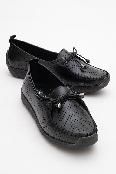 CCWAY AYAKKABI Women's Rubber Laced Casual Shoes Black
