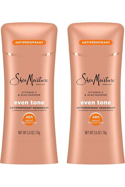 Shea Moisture Antiperspirant Deodorant Stick Uniform Tone Vitamin C And Niacinamide 2 Pack