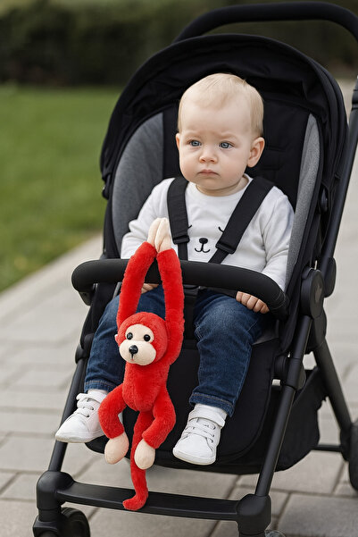 Duman 30 cm Orta Boy Peluş Sesli Maymun