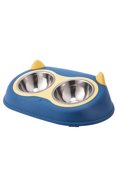 FizioTab Castron cu 2 boluri FizioTab® si 2 Pungi Igienice, pentru Pisici si Caini de talie Mica, pentru Man