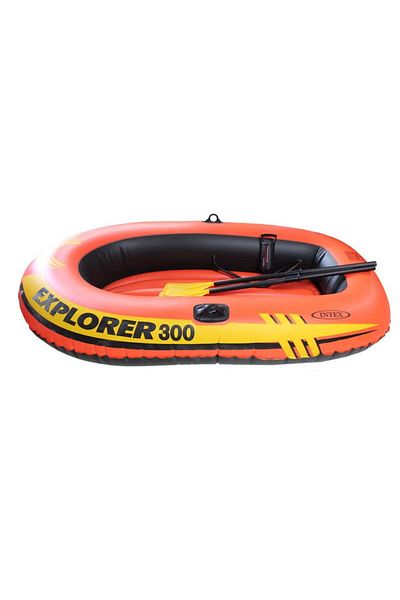 Intex Explorer 300 Inflatable Boat Set For 3 Person 211 x 117 x 41cm
