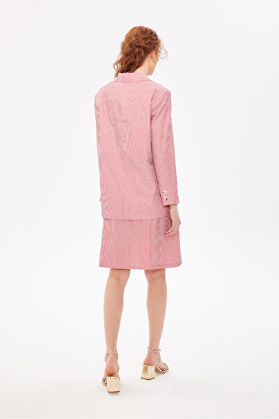 Berr-ın Striped Mono Jacket Red