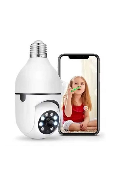 JustZEN Camera surveillance type bulb JustZEN, HD resolution 1280*720 p, 3 MP, Panorama 360, Night Vision, M