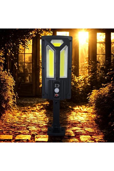 NEXTLY Lampa solara de exterior cu telecomanda NEXTLY, ajustabila, ABS, SL-102COB, negru