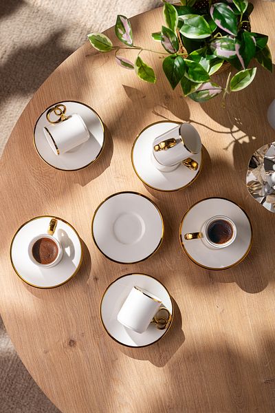 Emsan Wedding 90 ml Set of 6 Coffee Cups