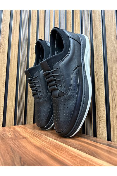 shot night Genuine leather lace-up men's shoes