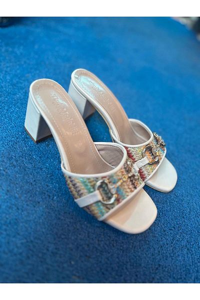 MİSS PARK MODA Cream Women's Casual Slippers