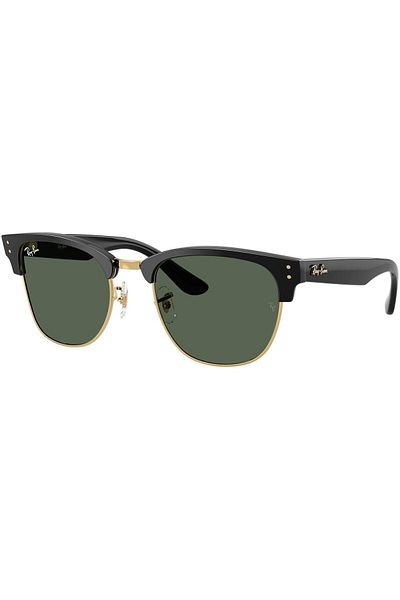 Ray-Ban Ray‑Ban RBR0504S Clubmaster Reverse 6677VR – Unisex, Negru pe Arista, Lentile Dark Green, Mărime 51